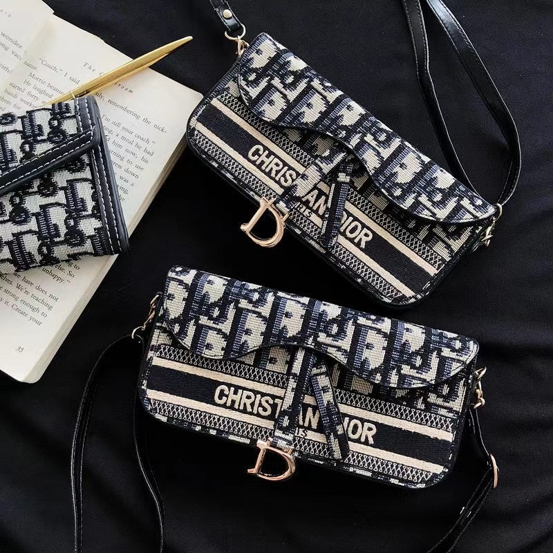 Fashionable CD Phone Carrier with Crossbody Strap
