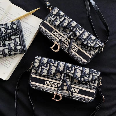 Fashionable CD Phone Carrier with Crossbody Strap