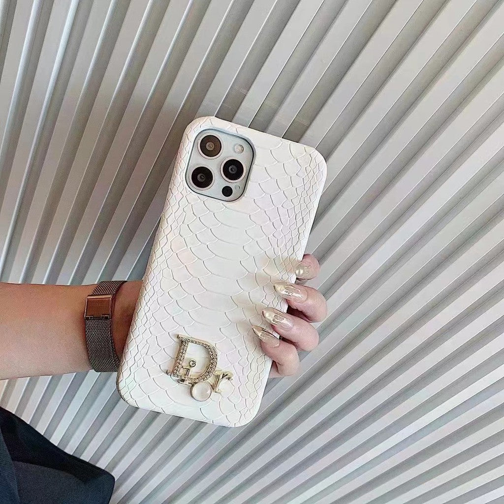 Sleek Dior Serpent Pattern Luxury Case for iPhone