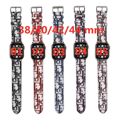 Sophisticated Dior Apple Watch Band with logo detail