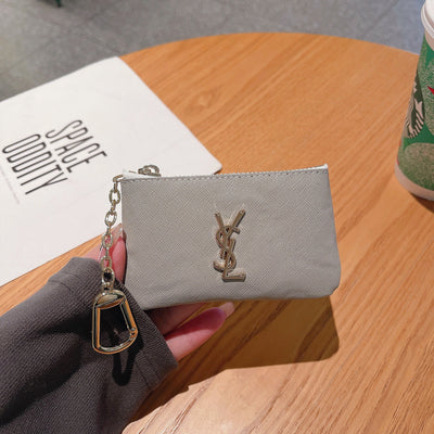 Luxury YL-Inspired Coin Pouches with Keychain