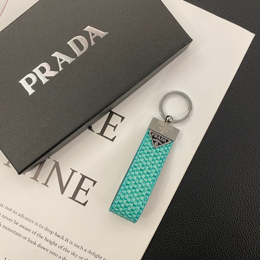 Elegant Prada Keychain - Stylish Accessory for Keys or Bag