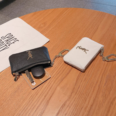Luxury YL-Inspired Coin Pouches with Keychain