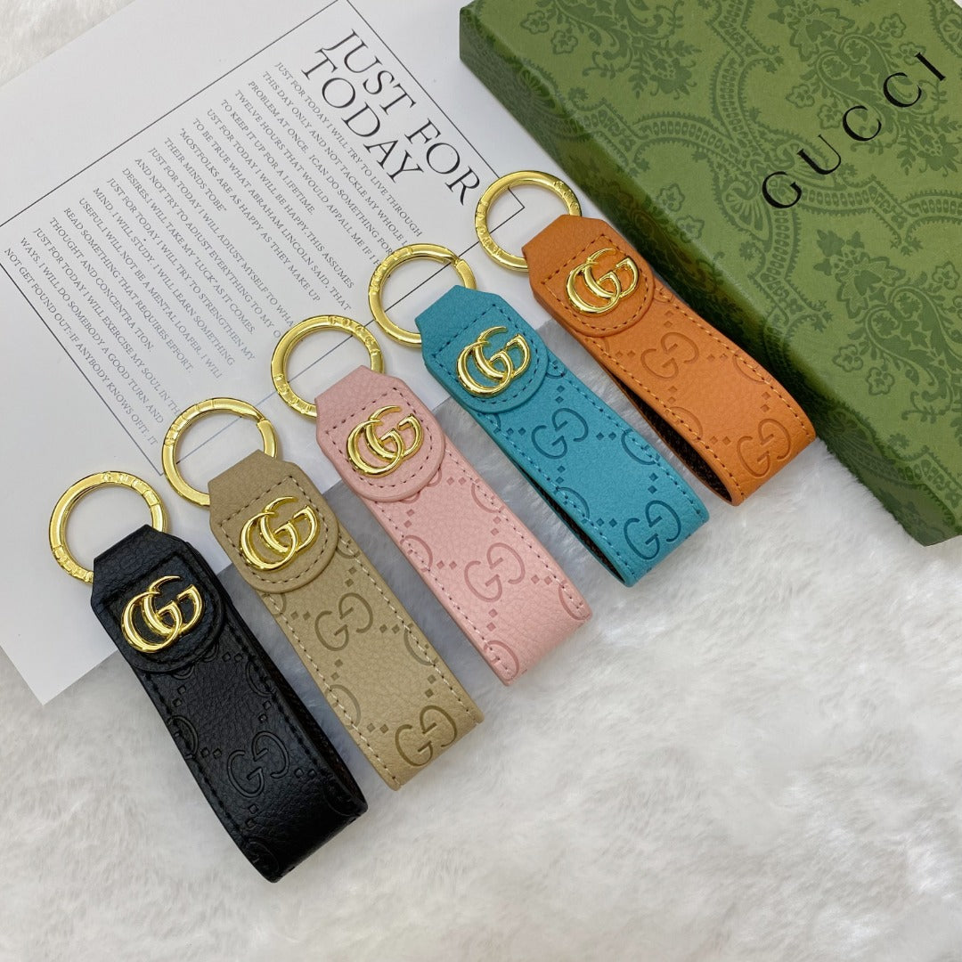 Luxury GG Designer Keychain with Iconic Logo