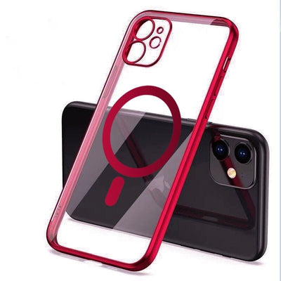 Transparent Magnetic Charging TPU Protective Cover