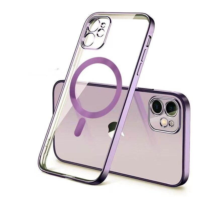 Transparent Magnetic Charging TPU Protective Cover