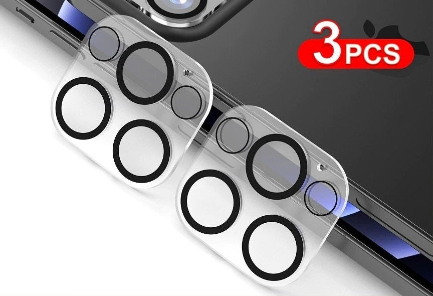 3PCS Camera Lens Protective Tempered Glass