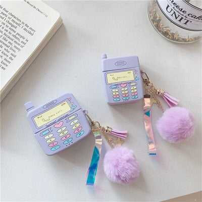 Purple Earphone Case | Baby Call Love Heart Earphone Case | Easy Cases