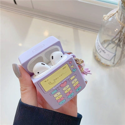 Purple Earphone Case | Baby Call Love Heart Earphone Case | Easy Cases