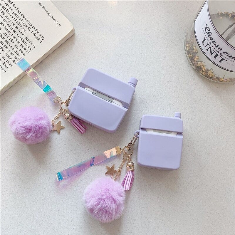 Purple Earphone Case | Baby Call Love Heart Earphone Case | Easy Cases