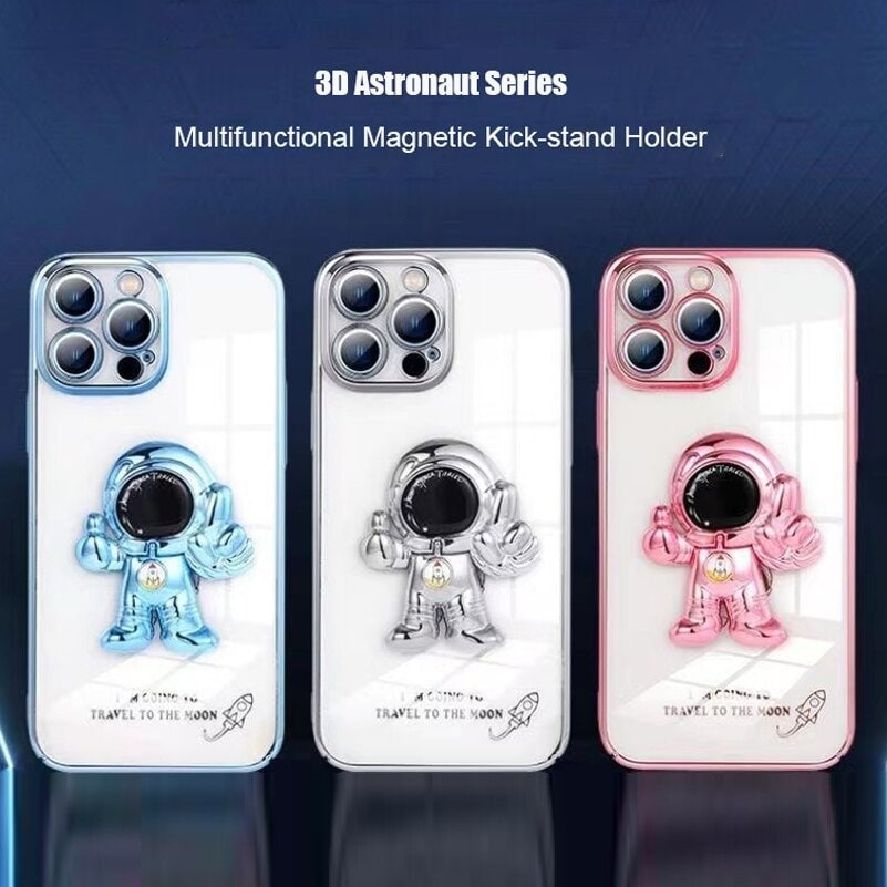 3D Astronaut Magnetic iPhone Case 