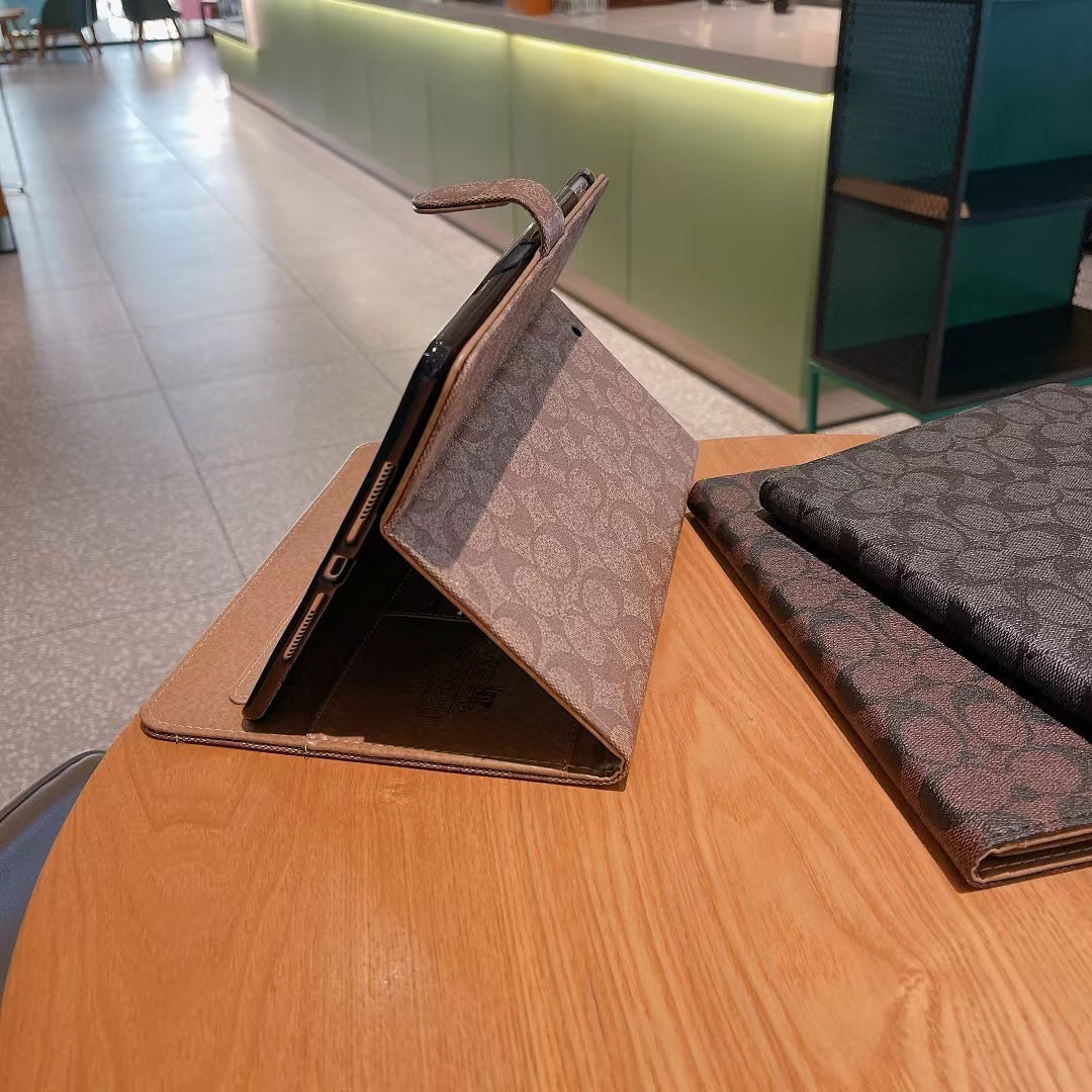 Luxury CO-Inspired Monogram iPad Folio Case